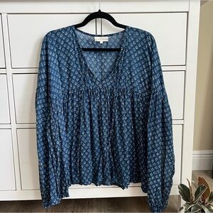 Daughters Of India Rashmi Blouse Blue